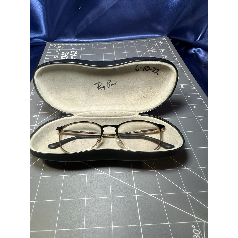 Ray Ban RB6375 2890 Gold & Black Eyeglasses Frame 51-18-145 - FRAMES & CASE ONLY